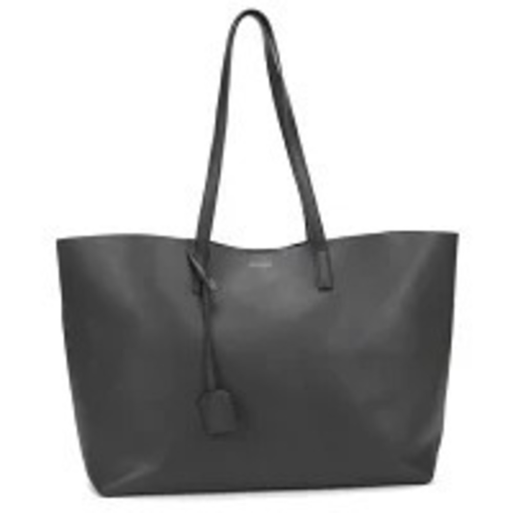 SAINT LAURENT canvas Rive Gauche Tote Bag Tan
